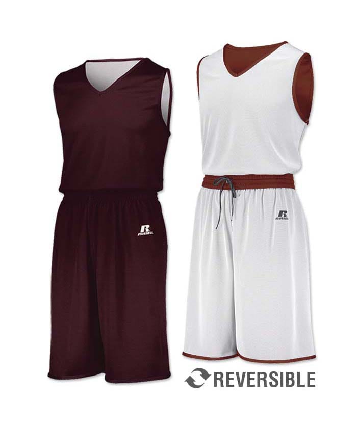 Maroon/White