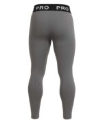Grey gym compression wear for men