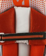 Sleek white cricket leg guards