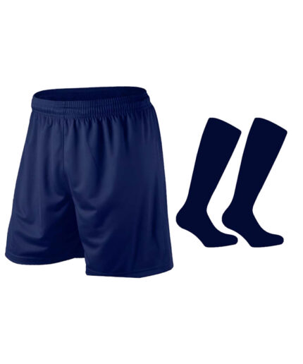Plain Football Shorts & Socks Set