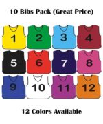 10 Mesh Numbered Training Bibs