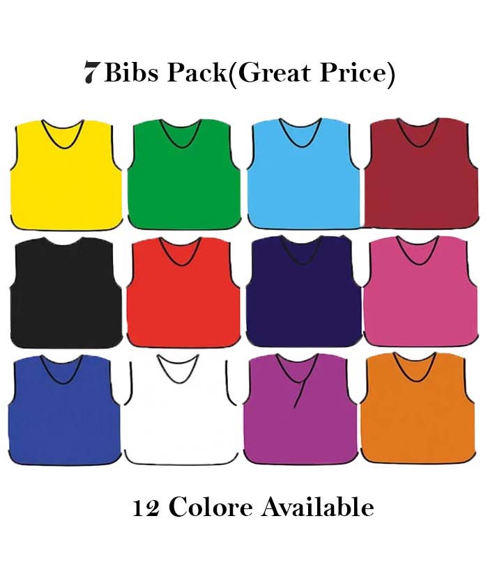 7 Plain Bibs 7 Marqs Plain Mesh Training Bibs - Image 1
