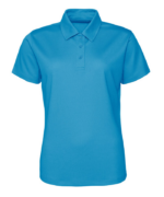 Womens Slim Fit Work Workwear Golf Sports Polo Shirt Top - Image 2