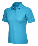 Womens Slim Fit Work Workwear Golf Sports Polo Shirt Top - Image 3