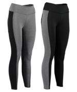 Women's Contrast Full Length Sports Gym Legging Tights