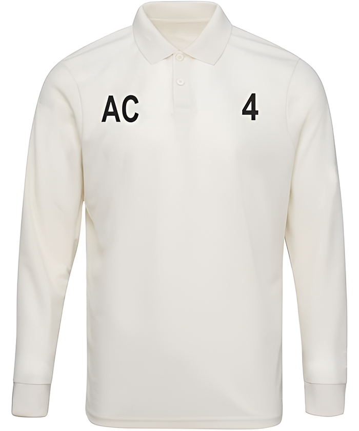 Printed_Front Personalised Cricket Long Sleeves Shirt - Image 1
