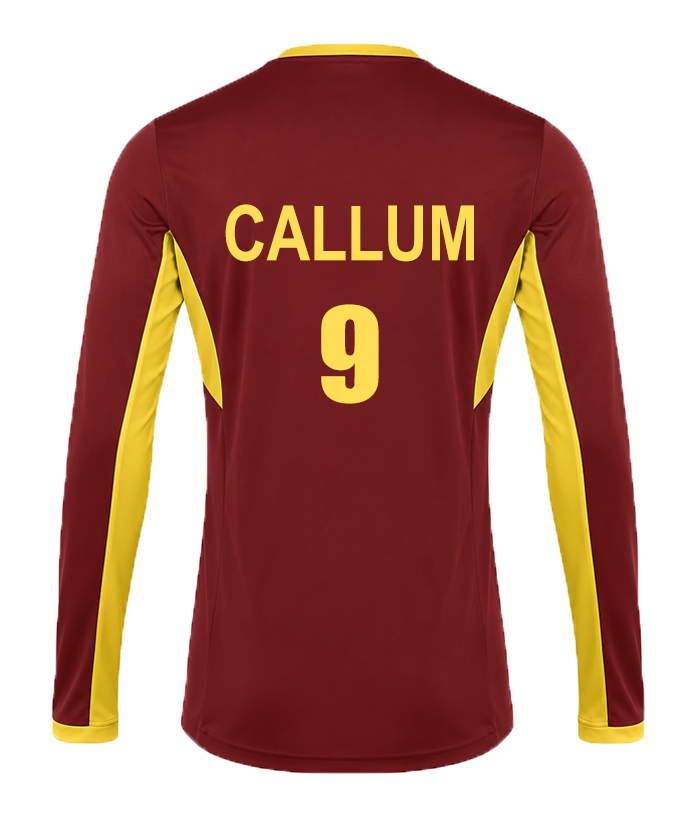 Maroon/Yellow